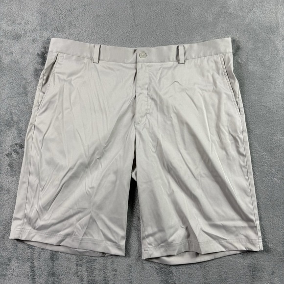 Nike Golf Shorts Mens 38 White Dri Fit Flat‎ Front Lightweight Stretch Casual - Picture 1 of 10